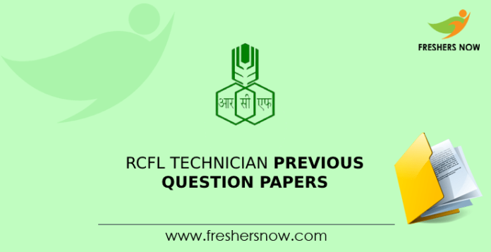RCFL Technician Previous Question Papers