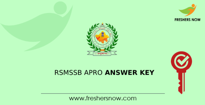 RSMSSB APRO Answer Key