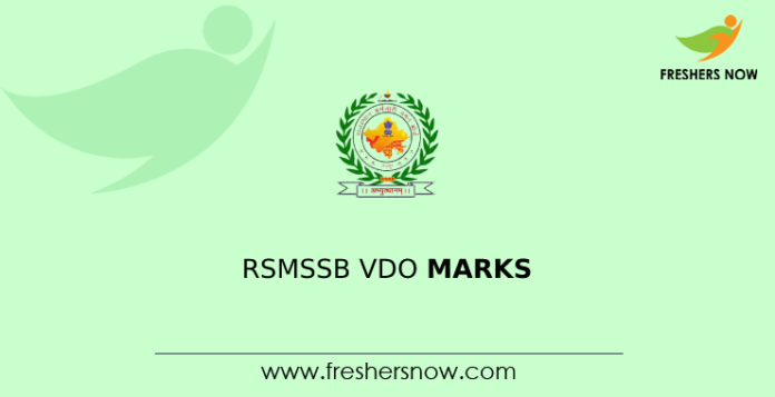 RSMSSB VDO Marks