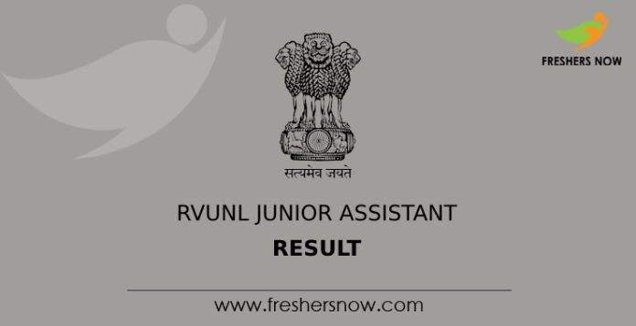 RVUNL Junior Assistant Result