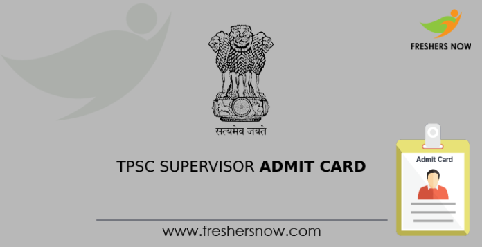 TPSC Supervisor Admit Card