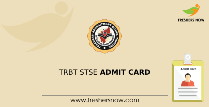 TRBT STSE Admit Card