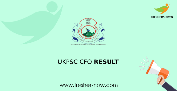 UKPSC CFO Result