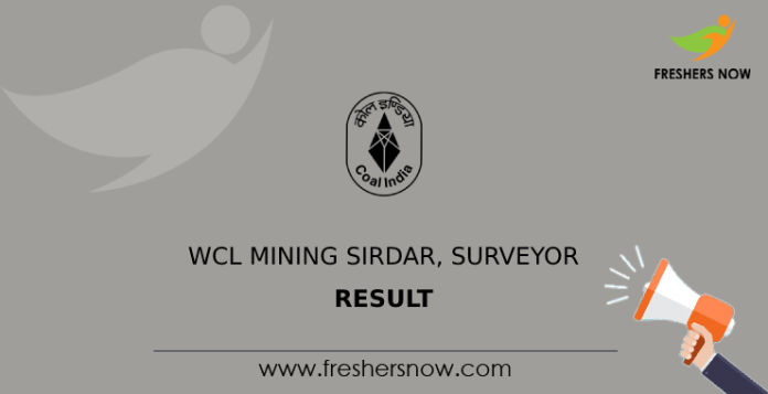 WCL Mining Sirdar, Surveyor Result