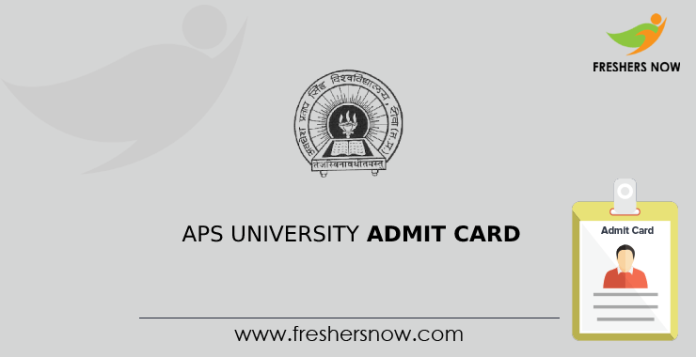 APS University Admit Card