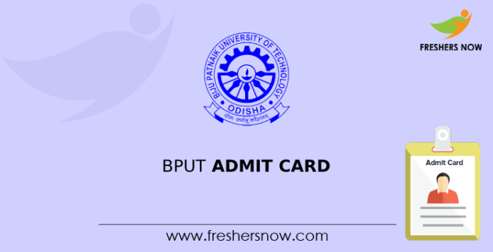 BPUT Admit Card