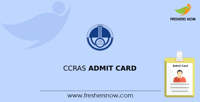 CCRAS Admit Card