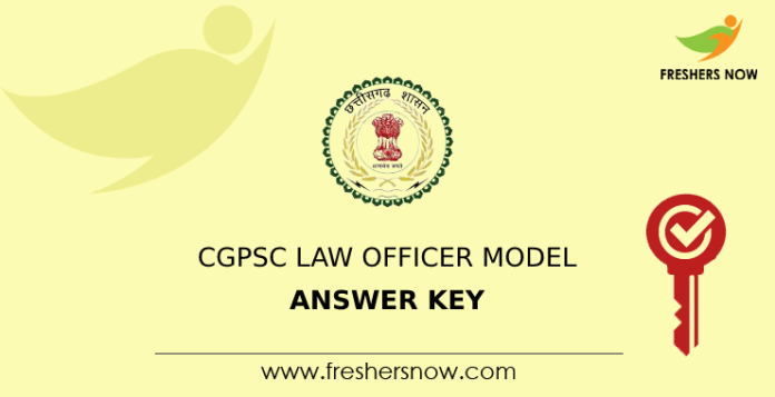 CGPSC Law Officer Model Answer Key