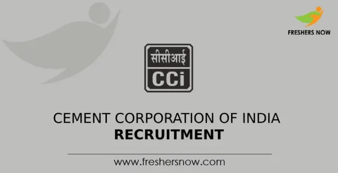 Cement Corporation of India Recruitment