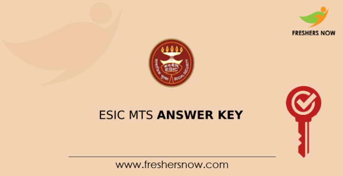 ESIC MTS Answer Key