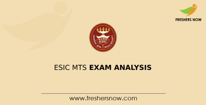ESIC MTS Exam Analysis