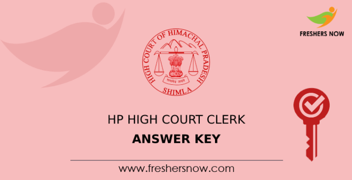 HP High Court Clerk Answer Key