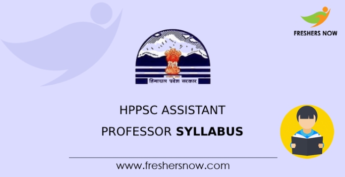 HPPSC Assistant Professor Syllabus