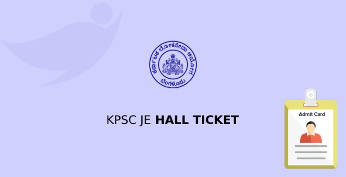KPSC JE Hall Ticket