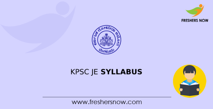 KPSC JE Syllabus