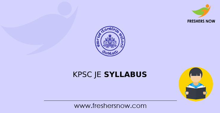 KPSC JE Syllabus 2023 & Exam Pattern PDF Download