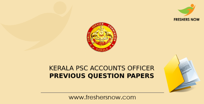 Kerala PSC Accounts Officer Previous Question Papers