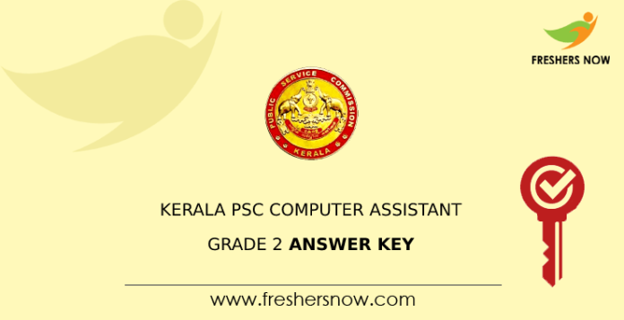 Kerala PSC Computer Assistant Grade 2 Answer Key