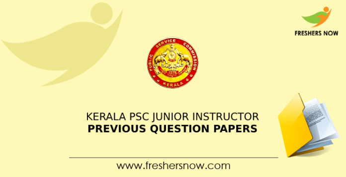Kerala PSC Junior Instructor Previous Question Papers