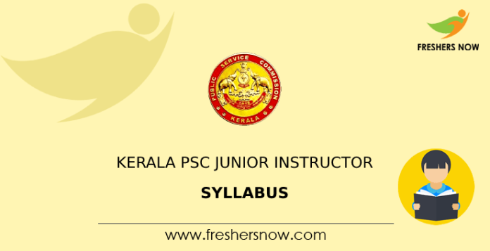 Kerala PSC Junior Instructor Syllabus
