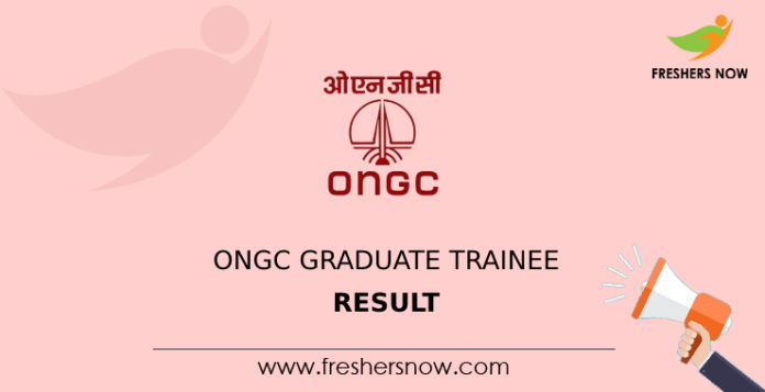 ONGC Graduate Trainee Result
