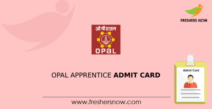 OPaL Apprentice Admit Card