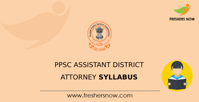 PPSC Assistant District Attorney Syllabus