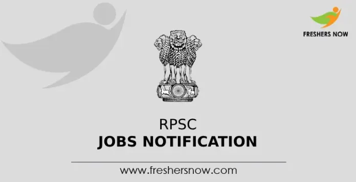 RPSC Jobs Notification