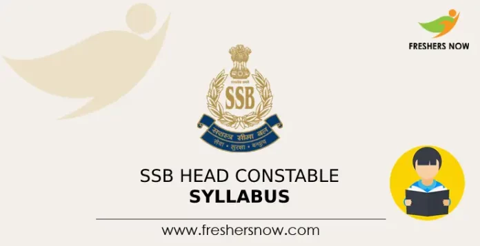 SSB Head Constable Syllabus
