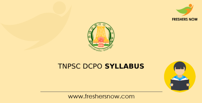 TNPSC DCPO Syllabus