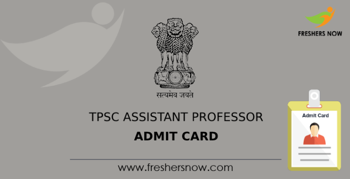 TPSC Assistant Professor Admit Card