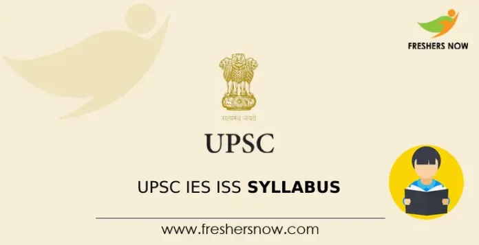 UPSC IES ISS Syllabus