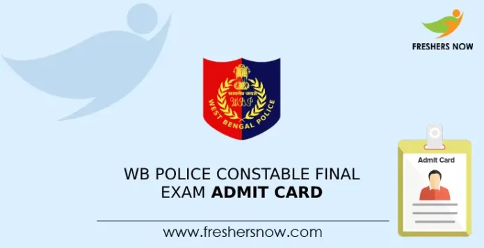 WB Police Constable Final Exam Admit Card