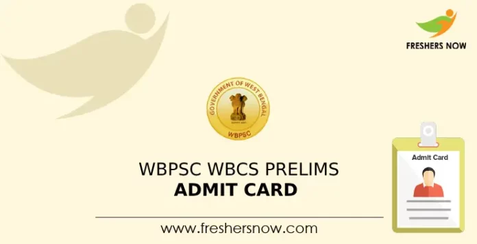 WBPSC WBCS Prelims Admit Card (1)