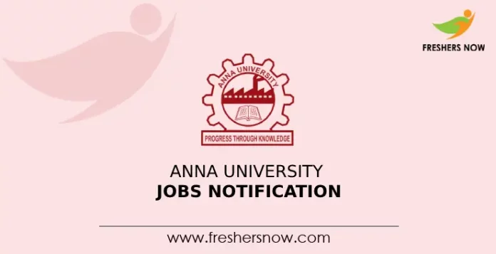 Anna University Jobs Notification