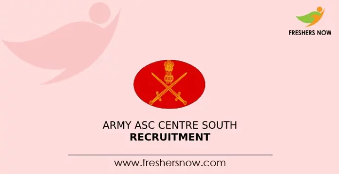 Army ASC Centre South Recruitment