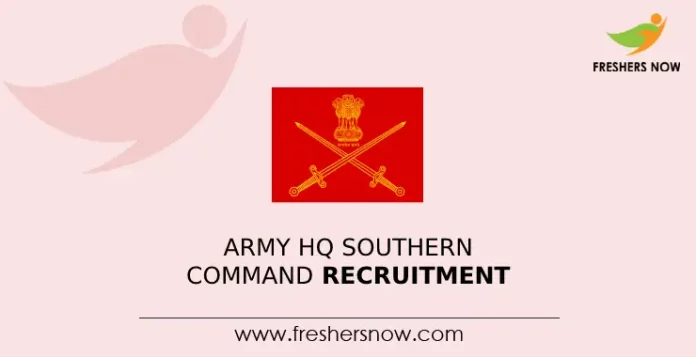 Army HQ Southern Command Recruitment