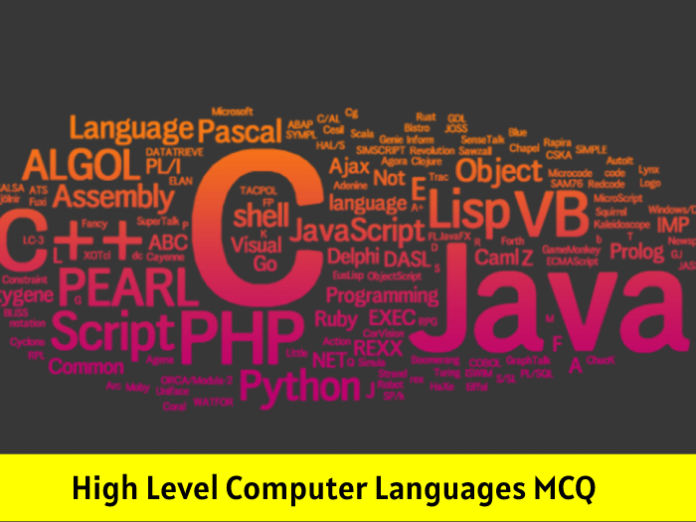 High Level Computer Languages MCQ