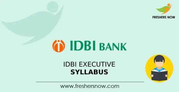 IDBI Executive Syllabus