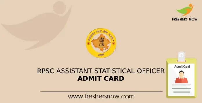 RPSC Assistant Statistical Officer Admit Card