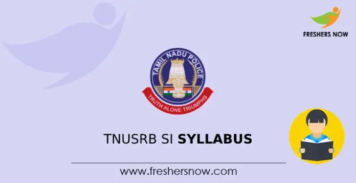 TNUSRB SI Syllabus