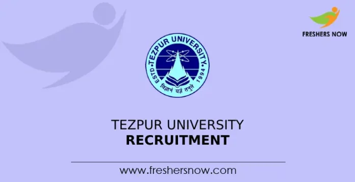 Tezpur University Recruitment