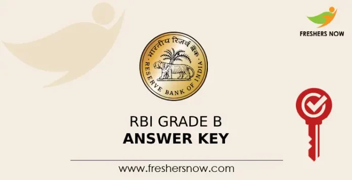 RBI Grade B Answer Key