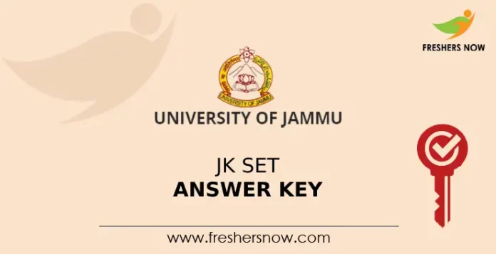 JK SET answer Key