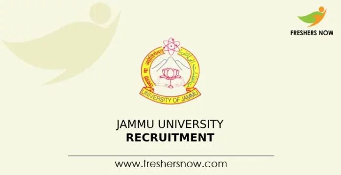 Jammu University Recruitment