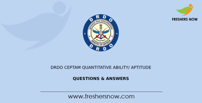DRDO CEPTAM Quantitative Ability_ Aptitude Questions & Answers