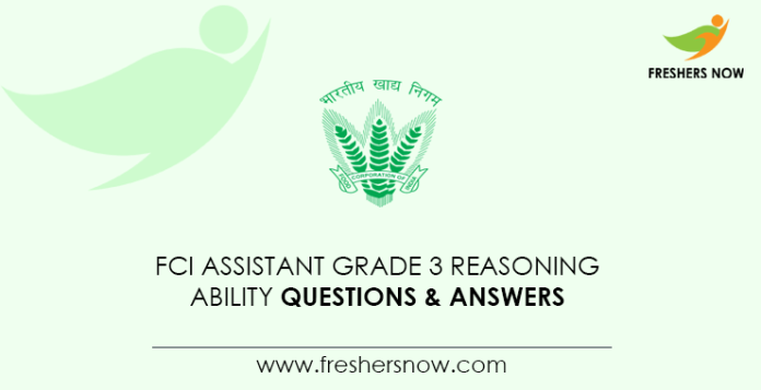 FCI-Assistant-Grade-3-Reasoning-Ability-Questions-&-Answers