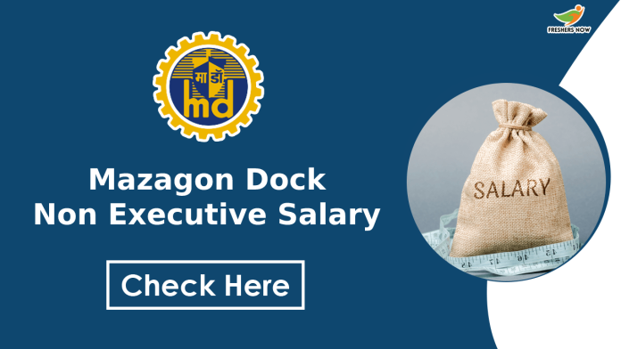 Mazagon Dock Shipbuilders Non Executive Salary