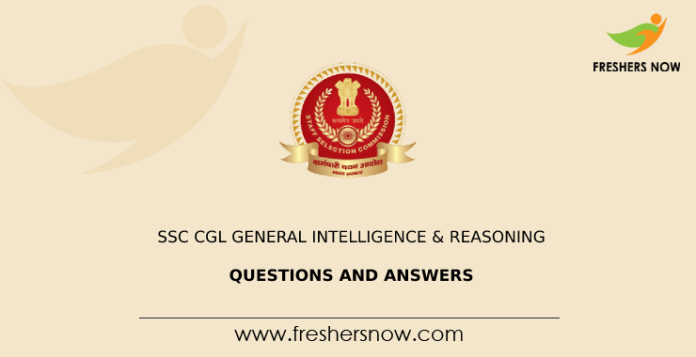 SSC CGL General Intelligence & Reasoning Questions and Answers
