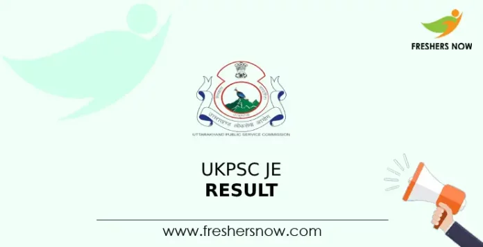 UKPSC JE Result